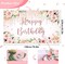 Happy Birthday Banner Decorations Backdrop Rose Gold Birthday Banner Party Supplies Photography Background for Women Girls